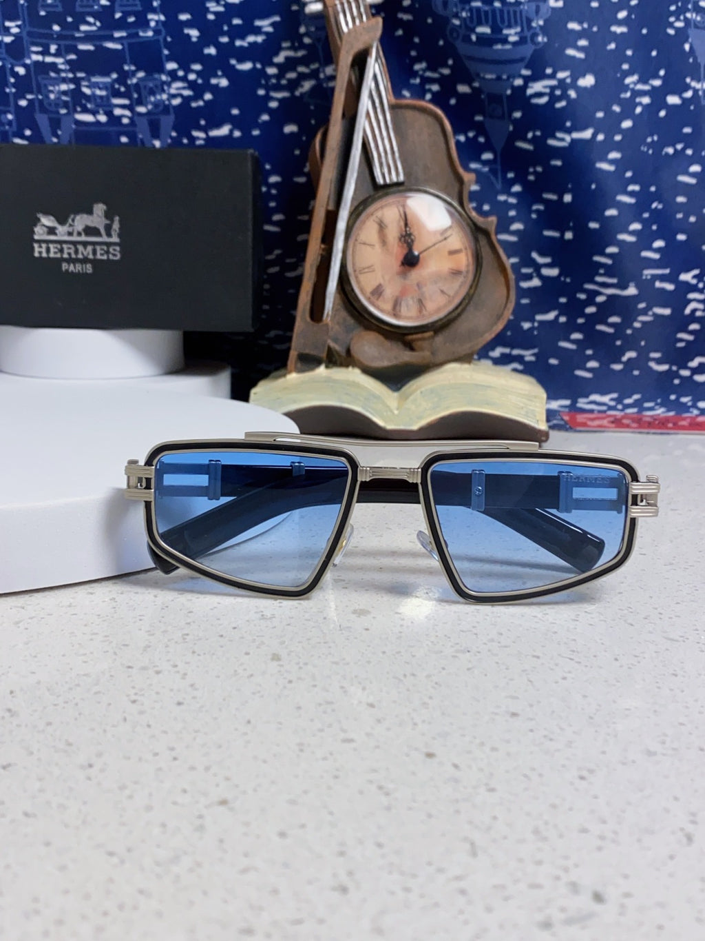 Hermès Fashion Blue Lens Sunglasses for Men & Women - 416527 - detail image 8
