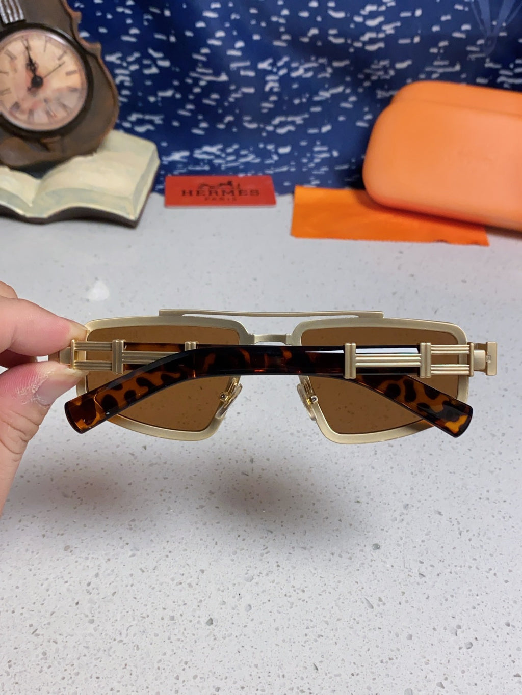 Hermès Fashion Brown Lens Sunglasses for Men & Women - 867268 - detail image 5