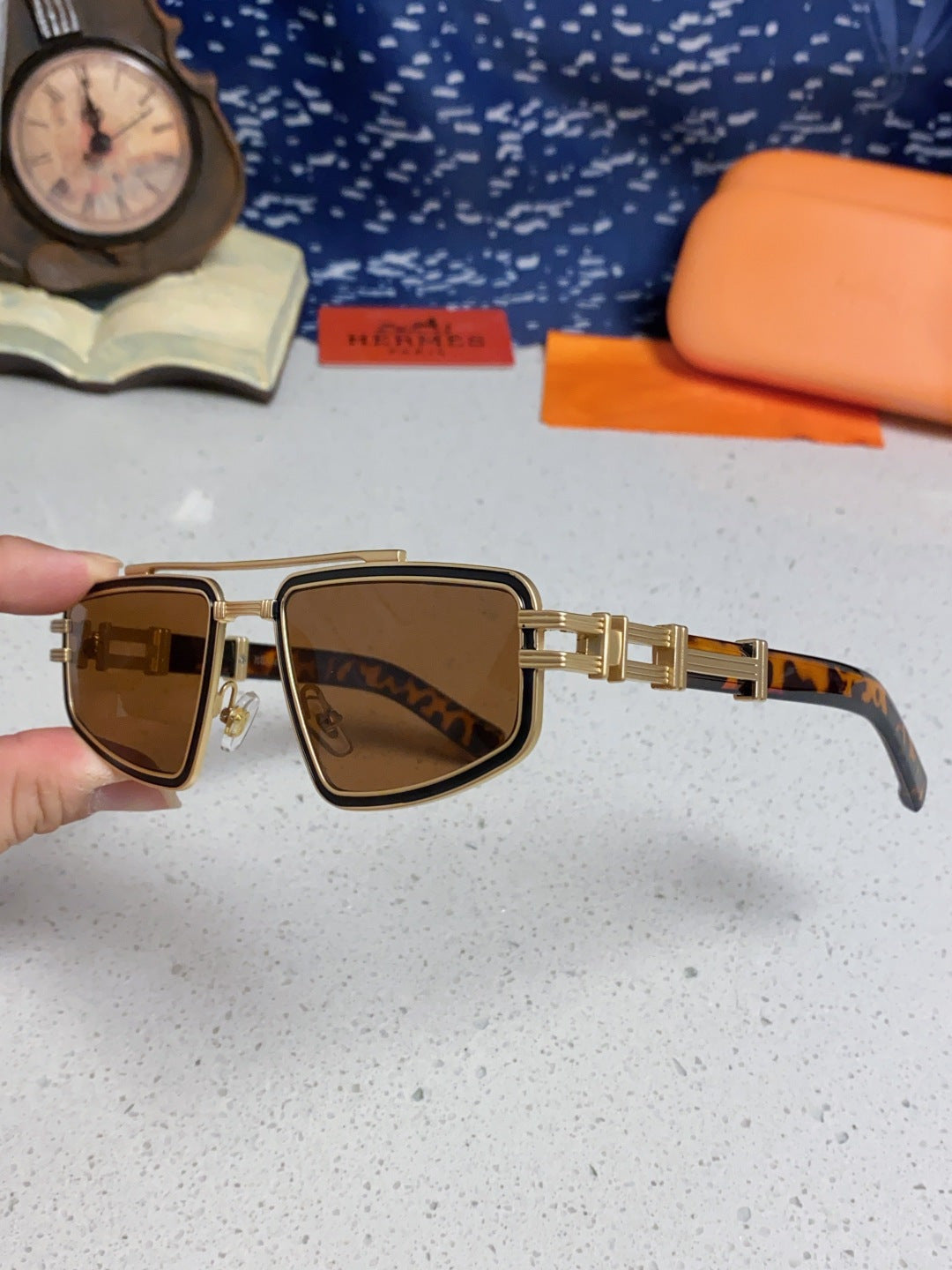 Hermès Fashion Brown Lens Sunglasses for Men & Women - 416528 - detail image 6