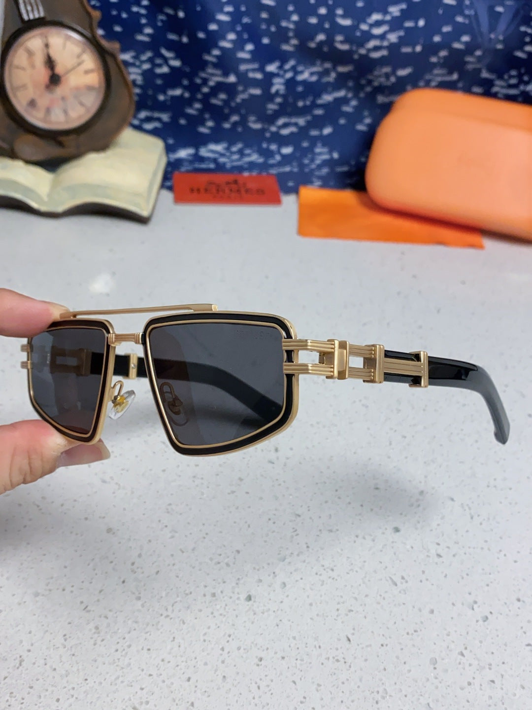 Hermès Fashion Silver Lens Sunglasses for Men & Women - 416529 - detail image 6