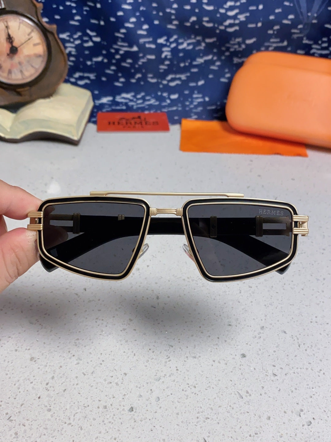 Hermès Fashion Silver Lens Sunglasses for Men & Women - 158696 - detail image 4