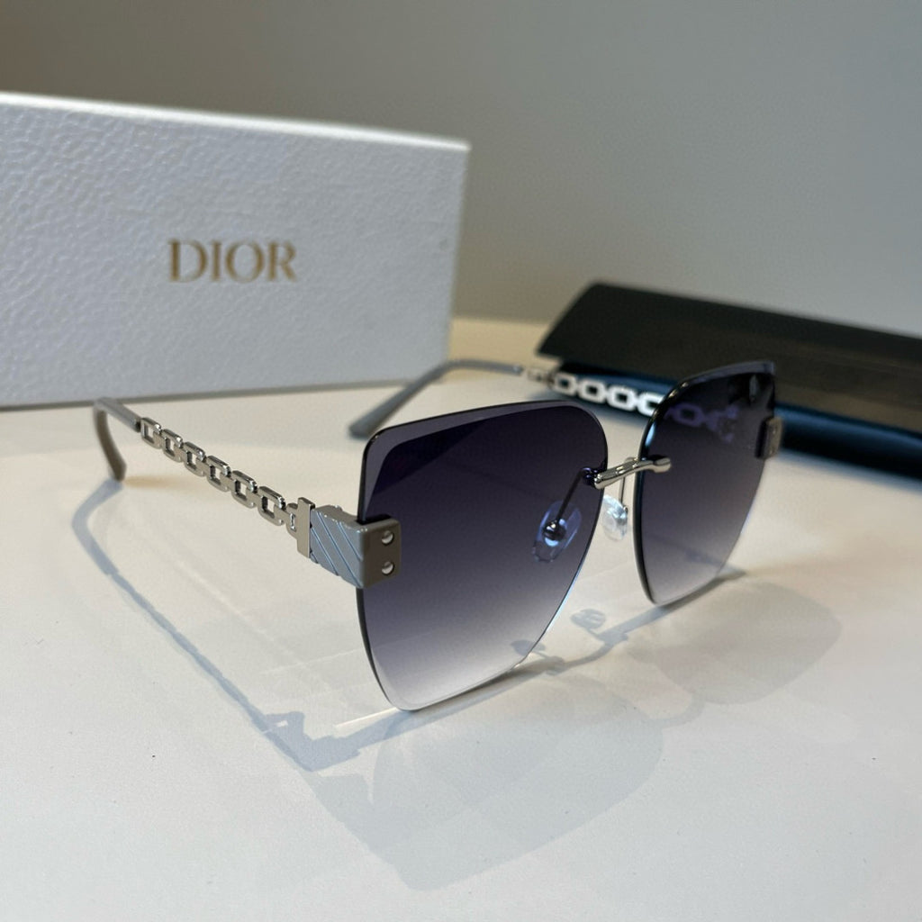 Dior Fashion Silver Lens Sunglasses for Men & Women - 398678