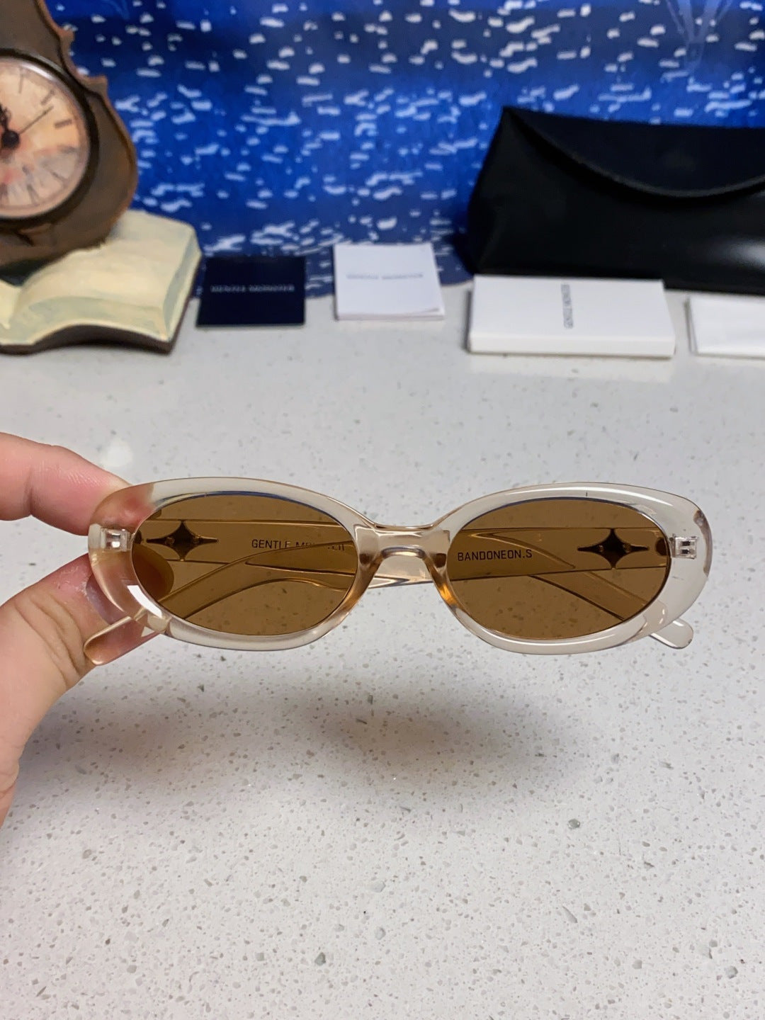 Gentle Monster BANDON Round Brown Lens Sunglasses for Men & Women - 449971 - detail image 4