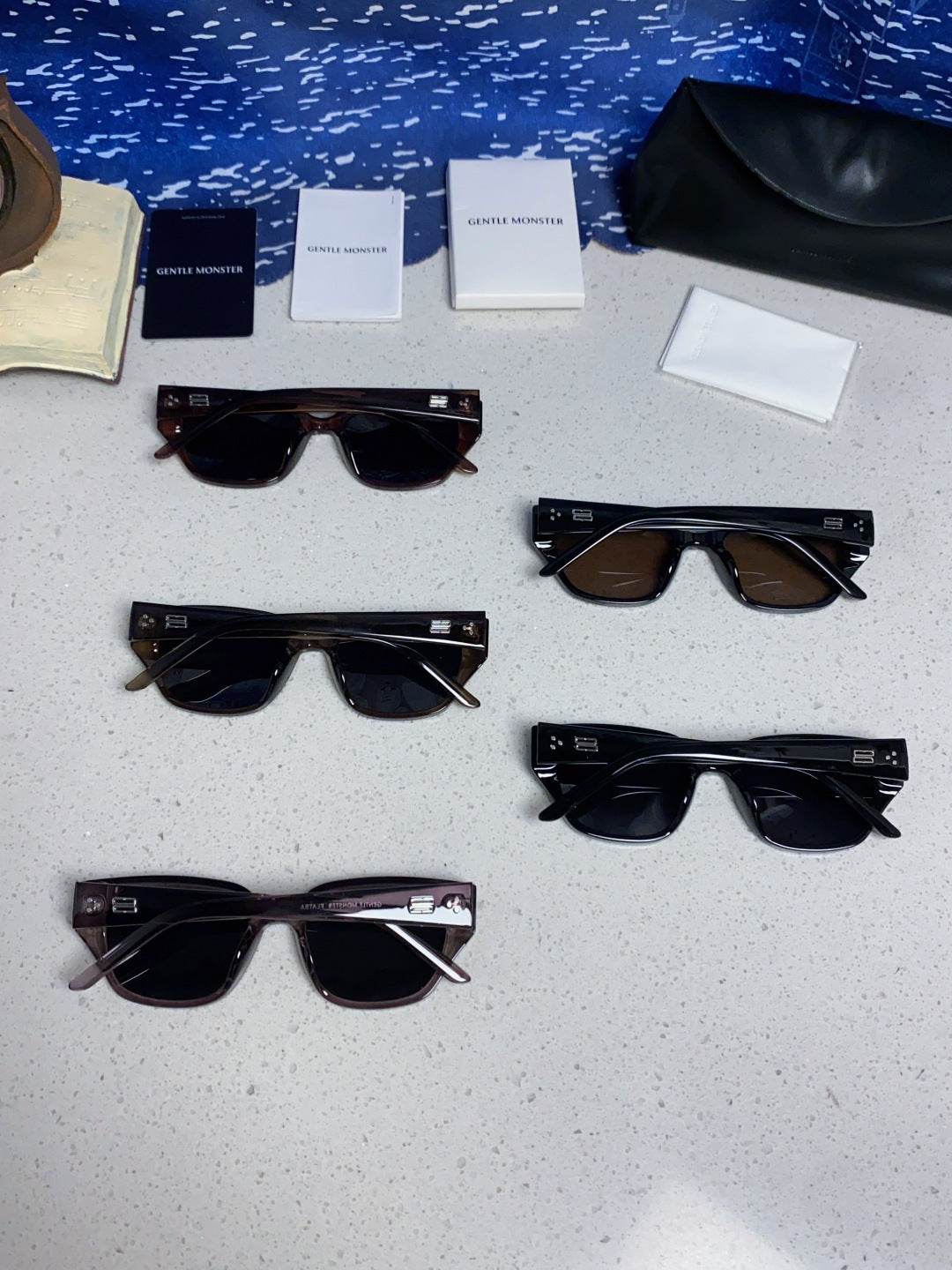 Gentle Monster TR1088 Square Black Lens Sunglasses for Women - detail image 11