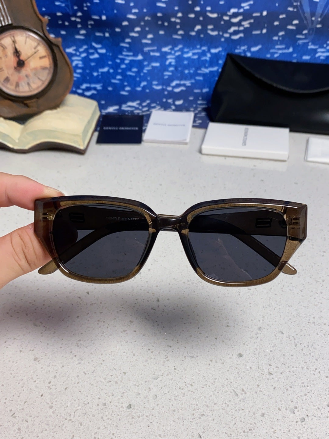 Gentle Monster TR1088 Square Black Lens Sunglasses for Women - 449976 - detail image 4
