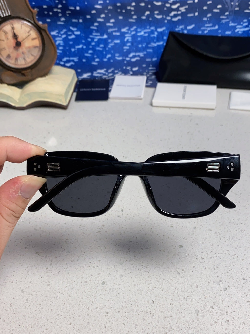 Gentle Monster TR1088 Square Black Lens Sunglasses for Women - detail image 5