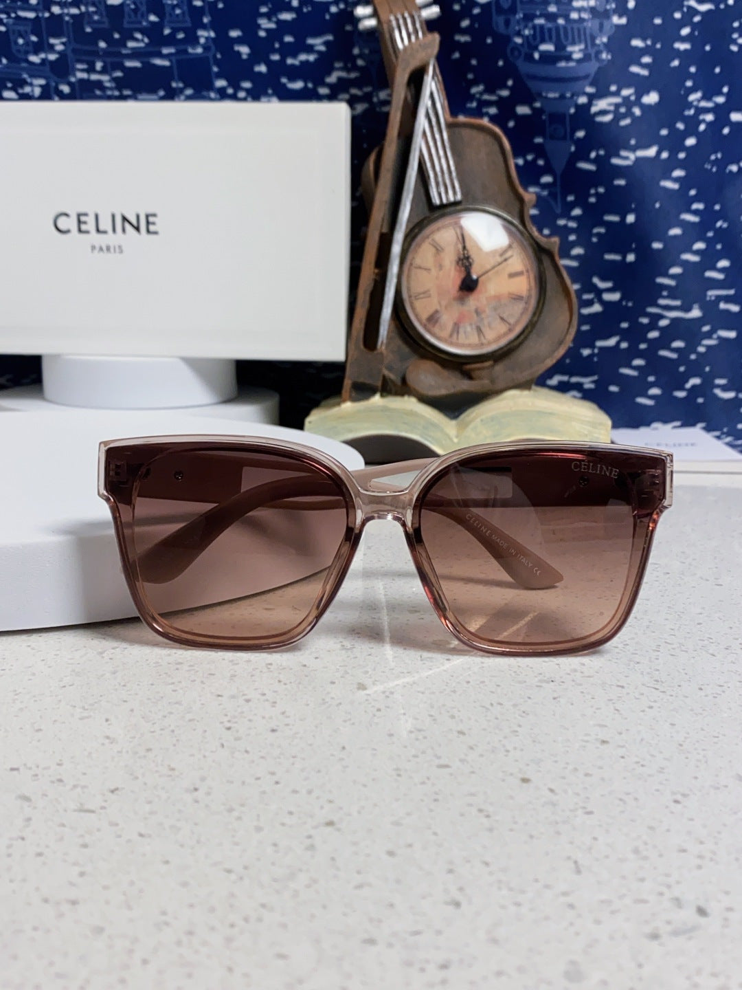 Celine Square Red Lens Sunglasses for Women - 415623 - detail image 9