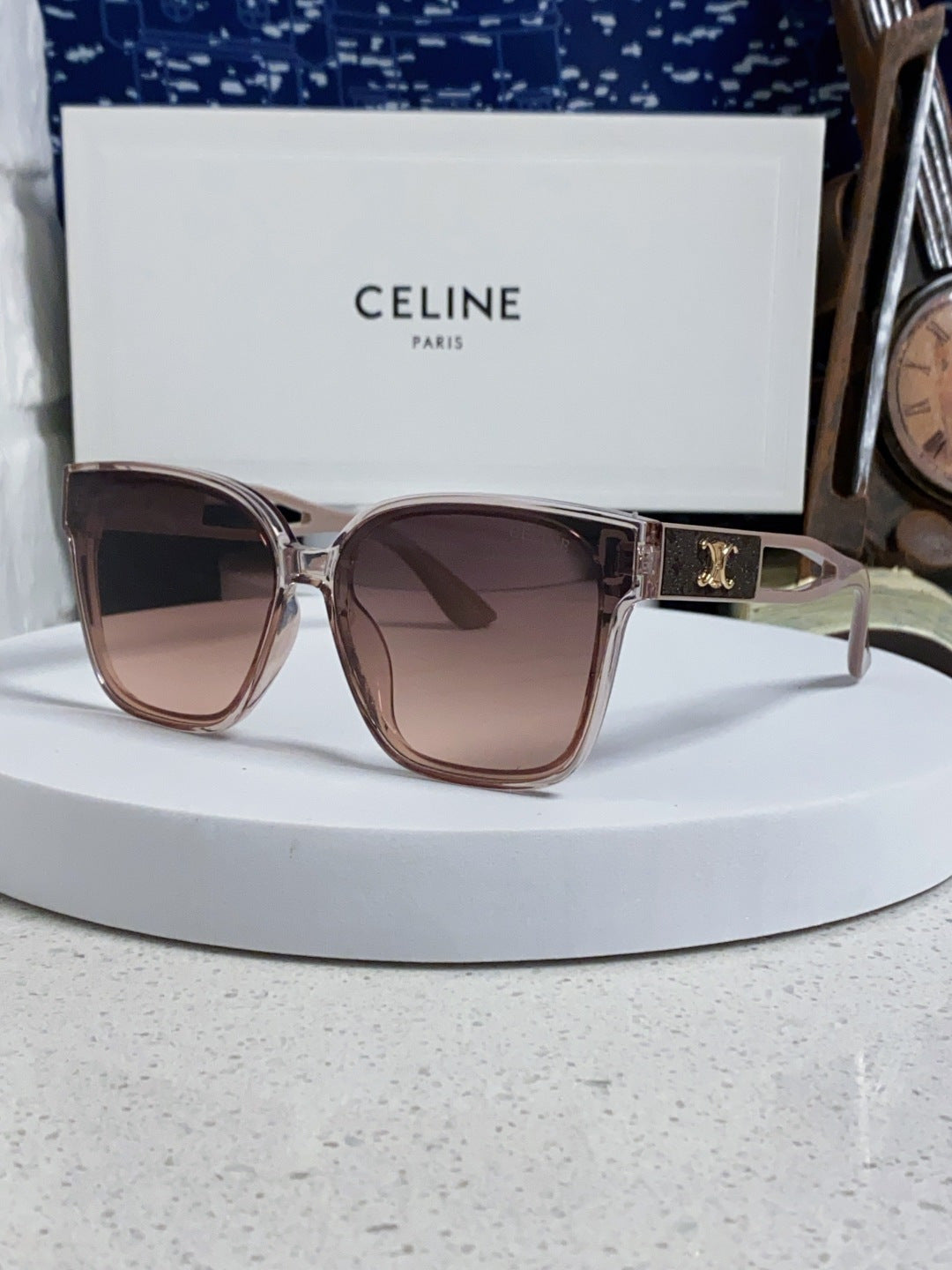 Celine Square Red Lens Sunglasses for Women - 415623