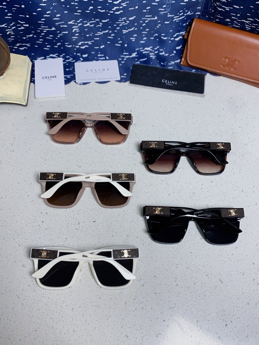 Celine Square Black Lens Sunglasses for Women - 415626 - detail image 10