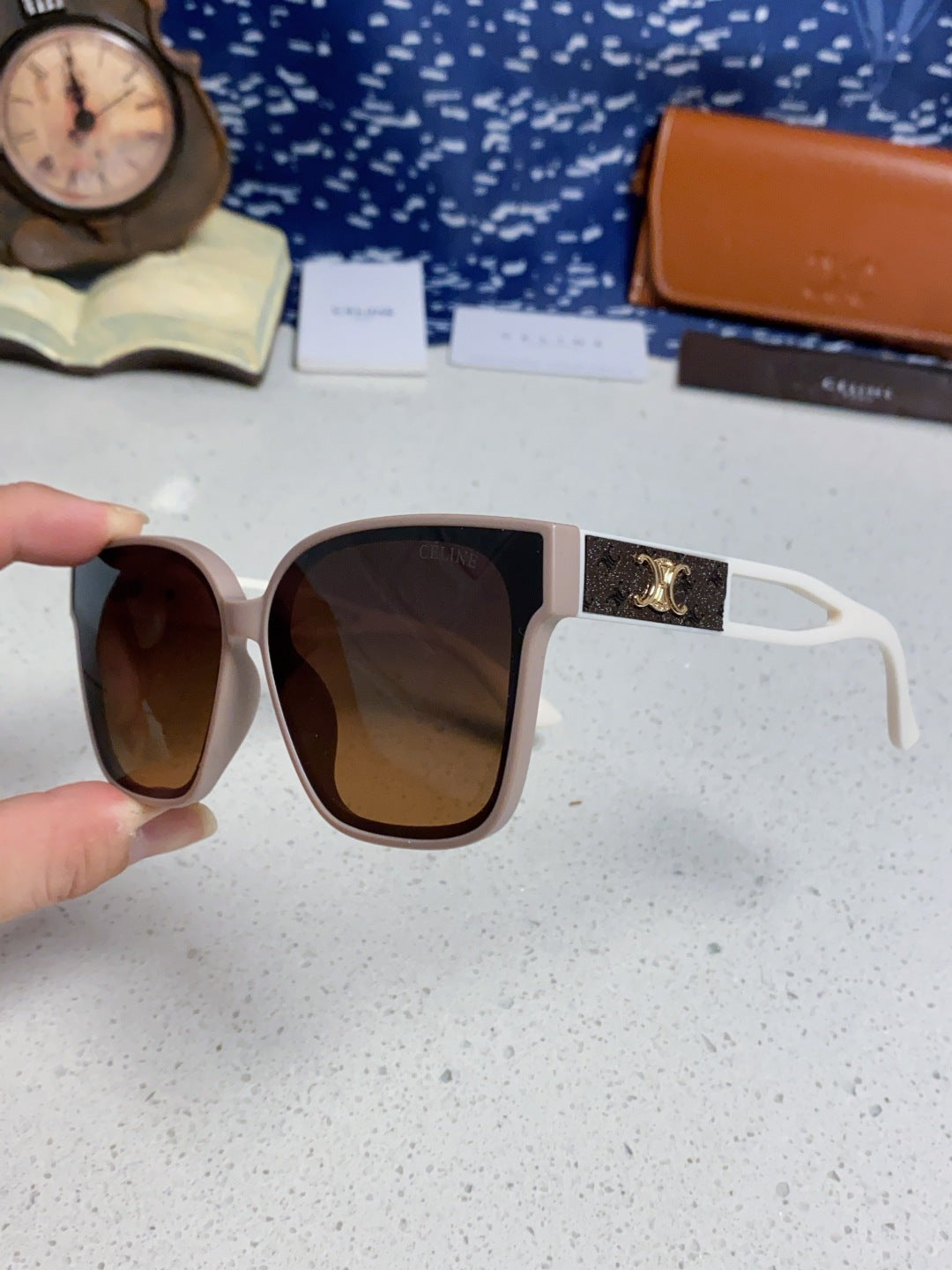Celine Square Brown Lens Sunglasses for Women - detail image 6