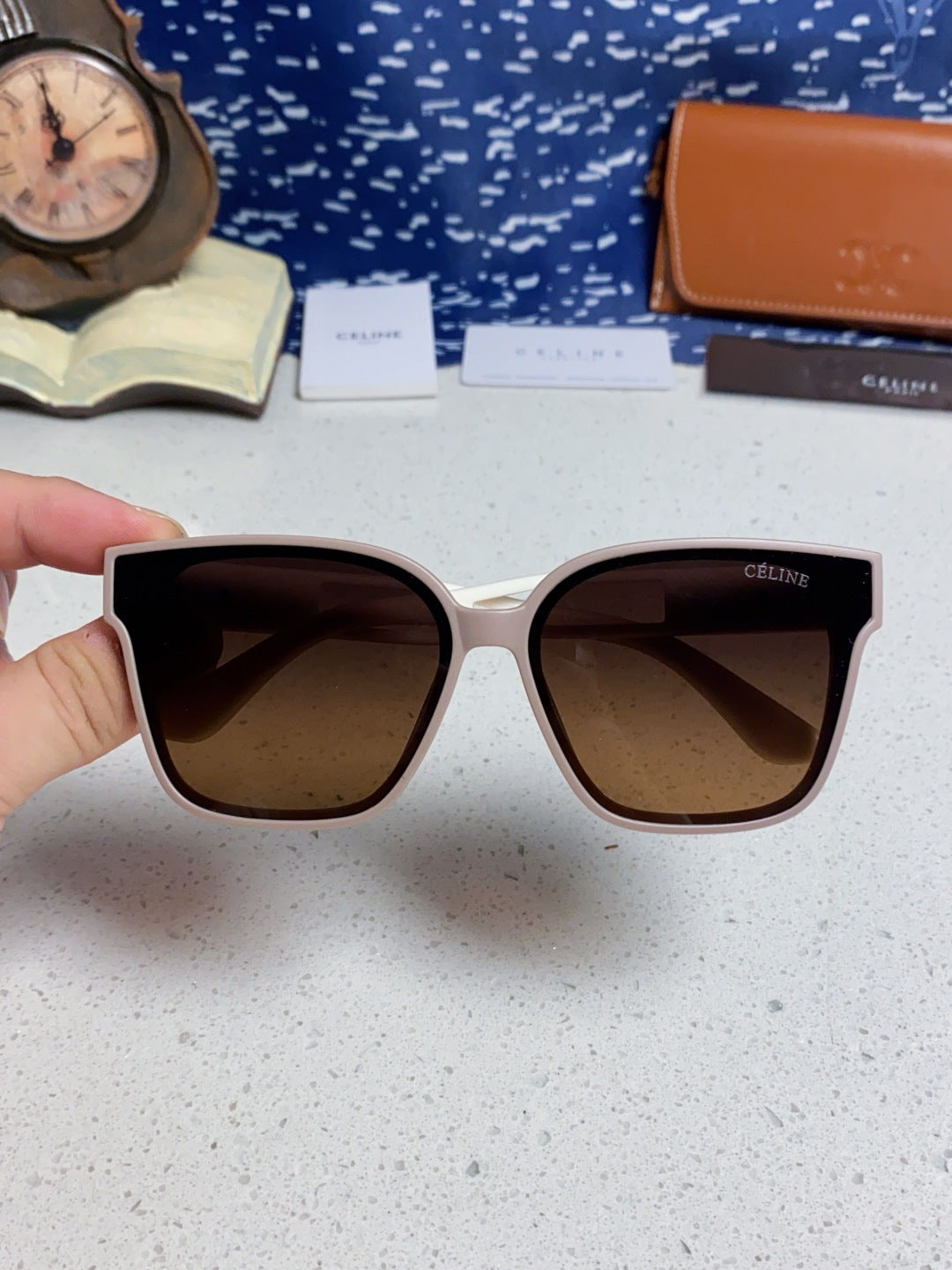 Celine Square Brown Lens Sunglasses for Women - 415624 - detail image 4