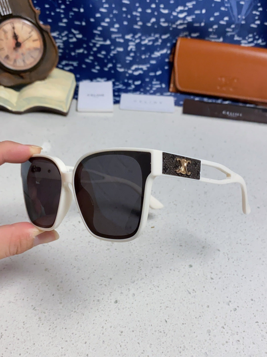 Celine Square Silver Lens Sunglasses for Women - 415625 - detail image 6
