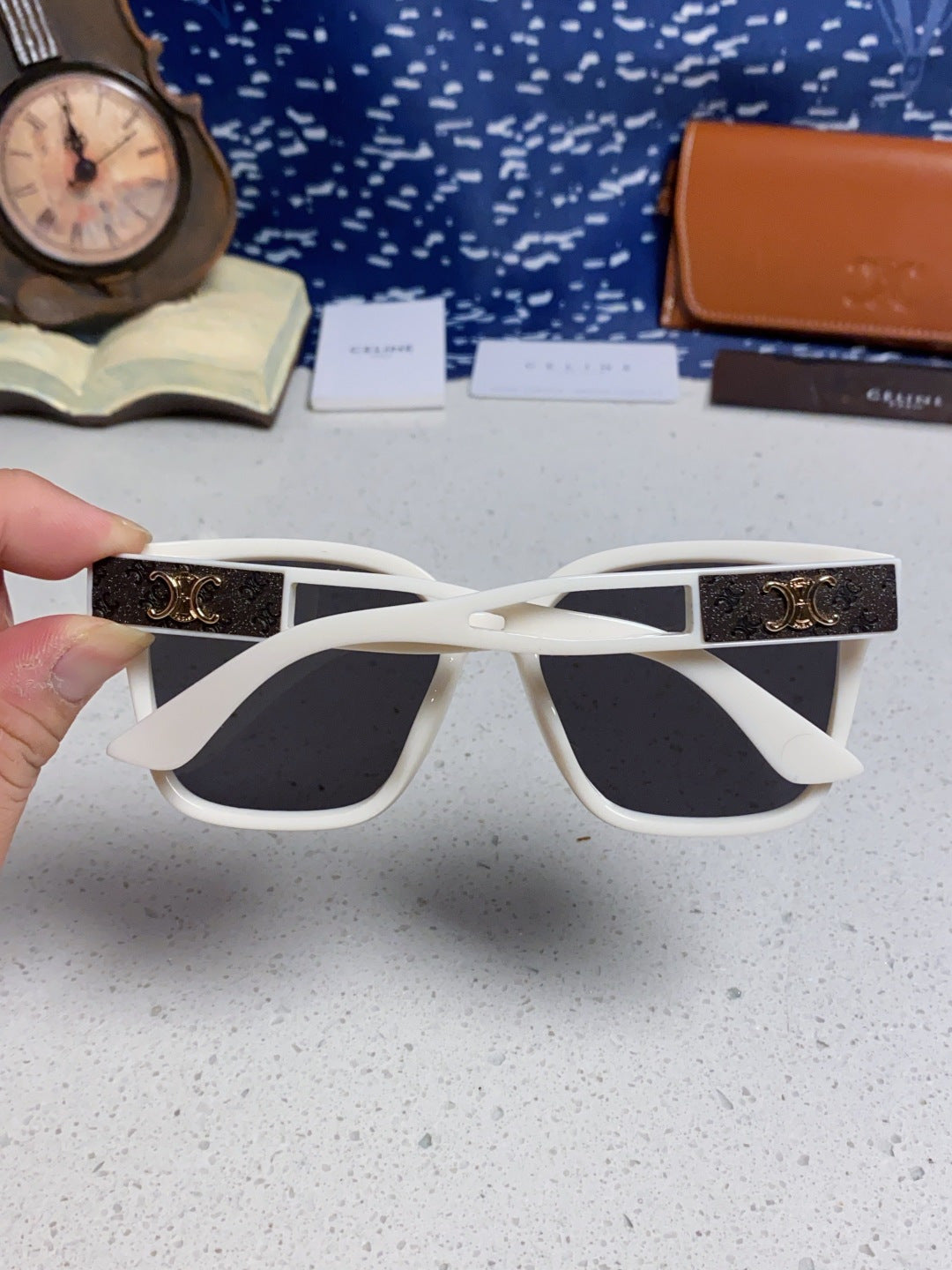 Celine Square Silver Lens Sunglasses for Women - 415625 - detail image 5