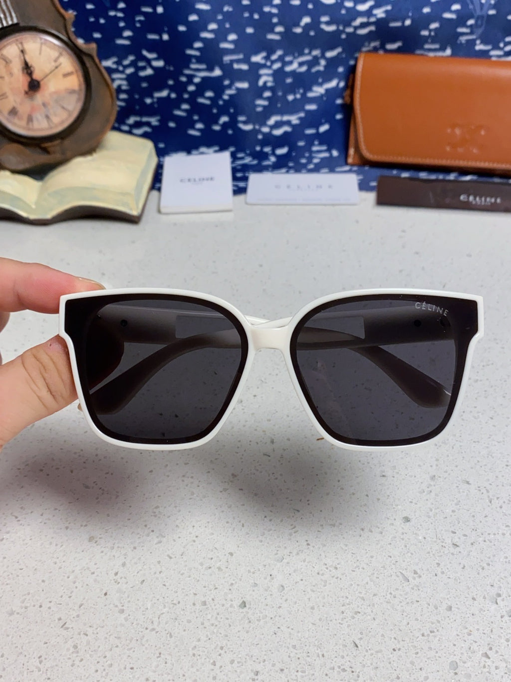 Celine Square Silver Lens Sunglasses for Women - 415625 - detail image 4