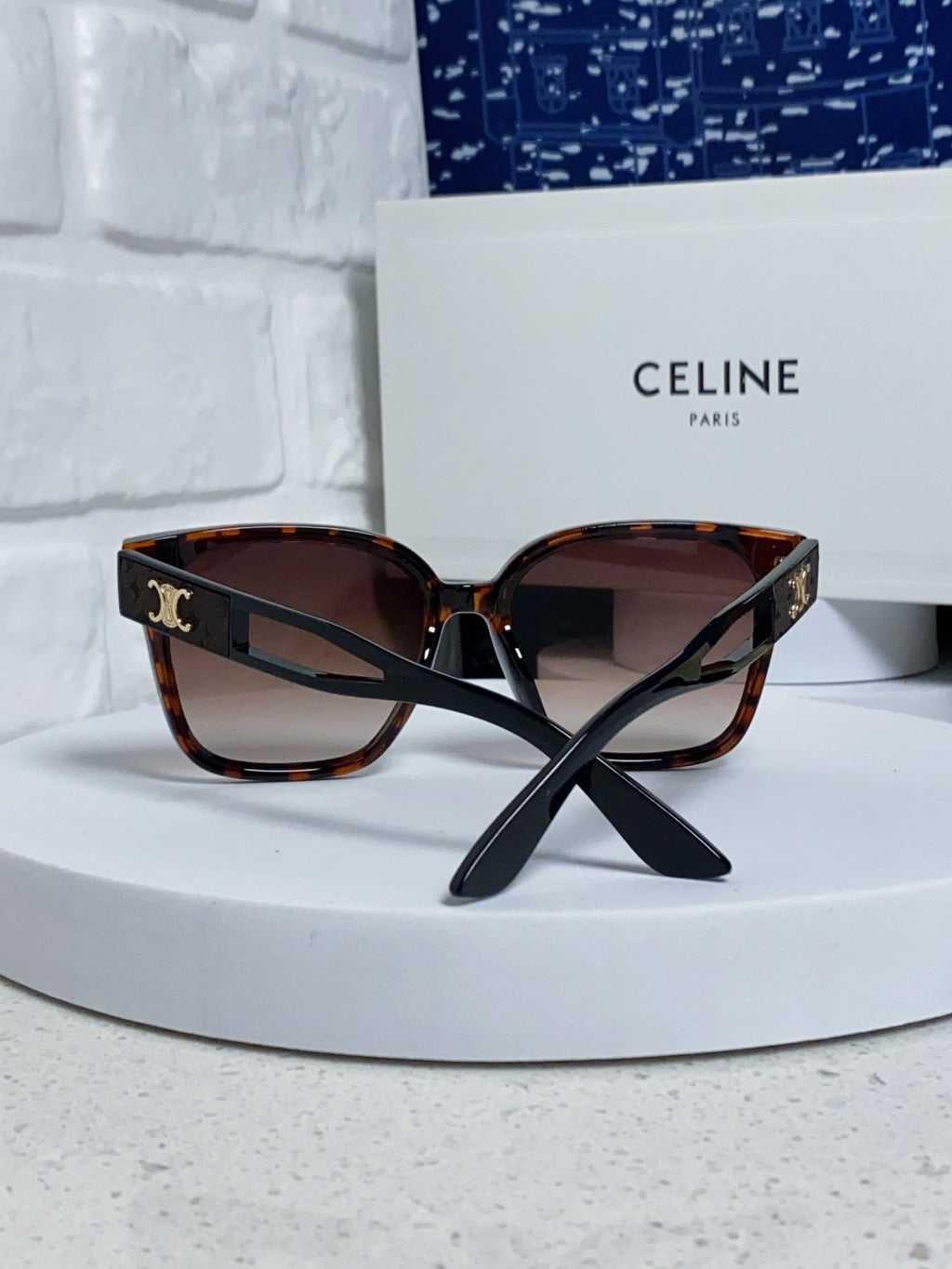 Celine Square Black Lens Sunglasses for Women - 415626 - detail image 2