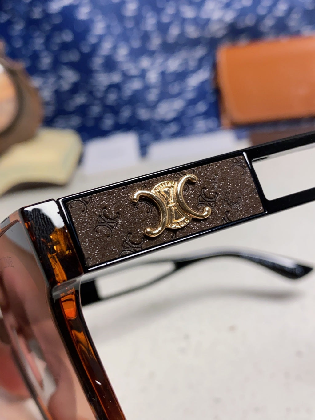Celine Square Black Lens Sunglasses for Women - 415626 - detail image 6