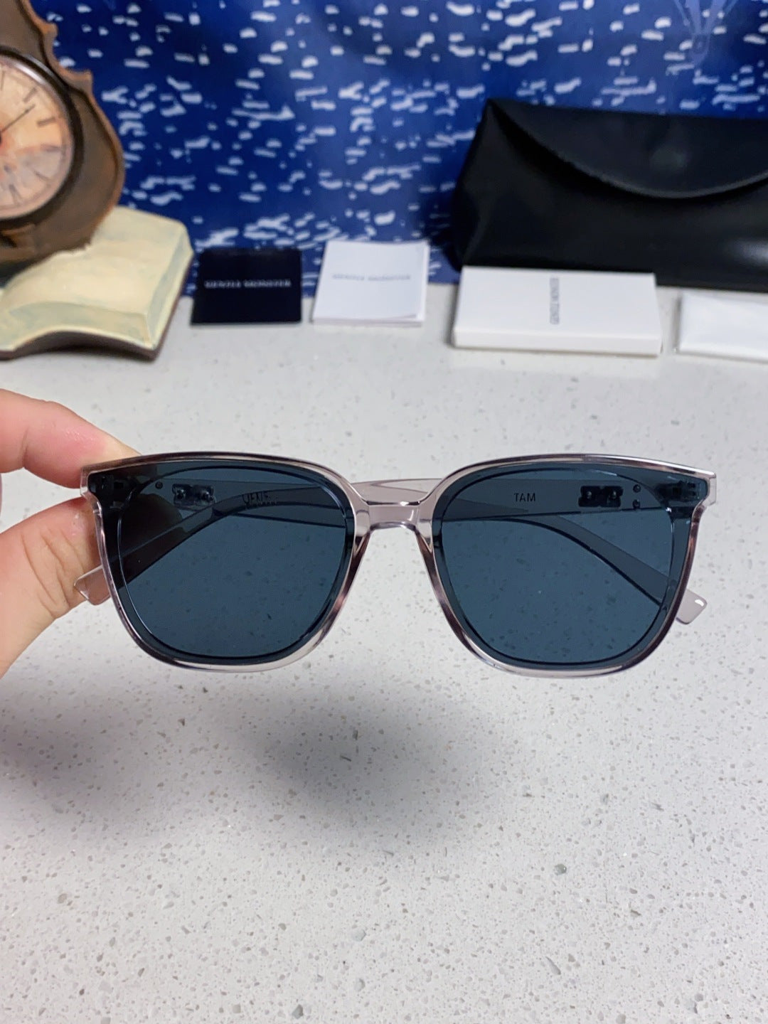 Gentle Monster TAM Polarized Fashion Blue Lens Sunglasses for Men - 466374 - detail image 4