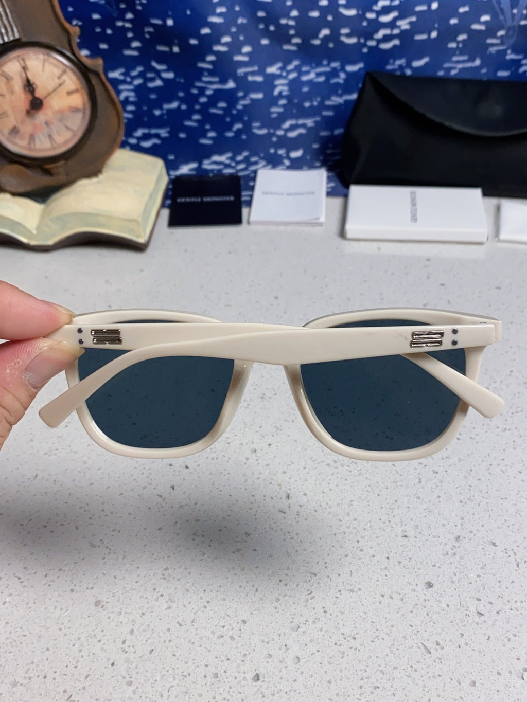 Gentle Monster TAM Polarized Fashion Blue Lens Sunglasses for Men - detail image 5