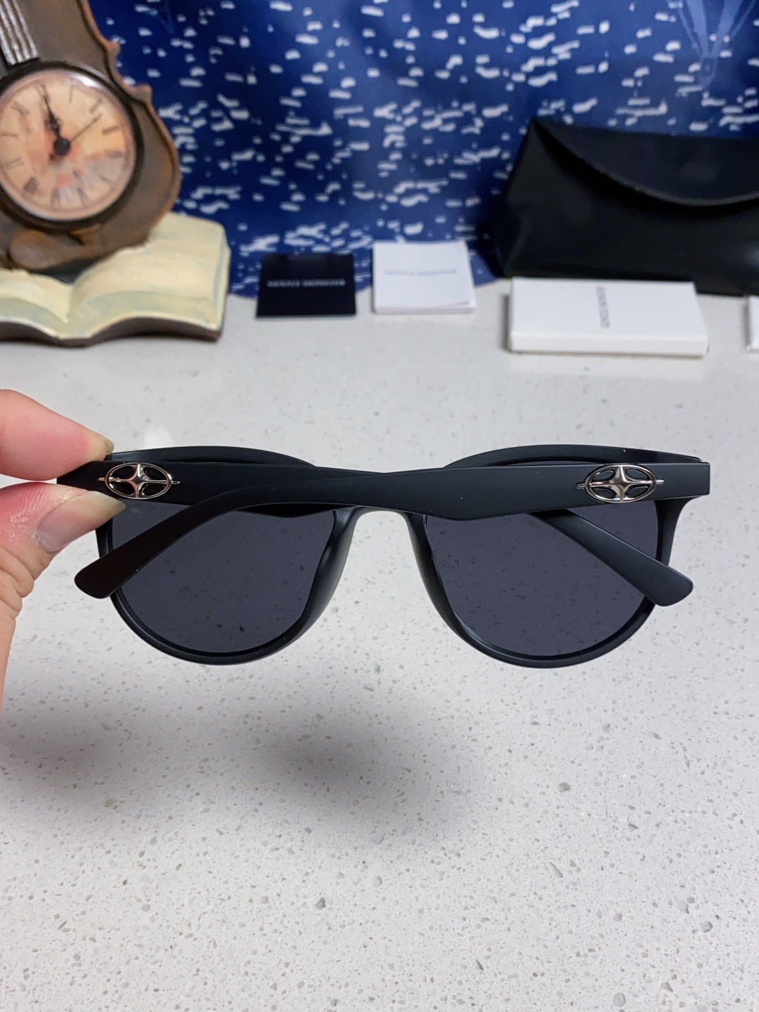 Gentle Monster TR1091 Round Black Lens Sunglasses for Men & Women - detail image 5