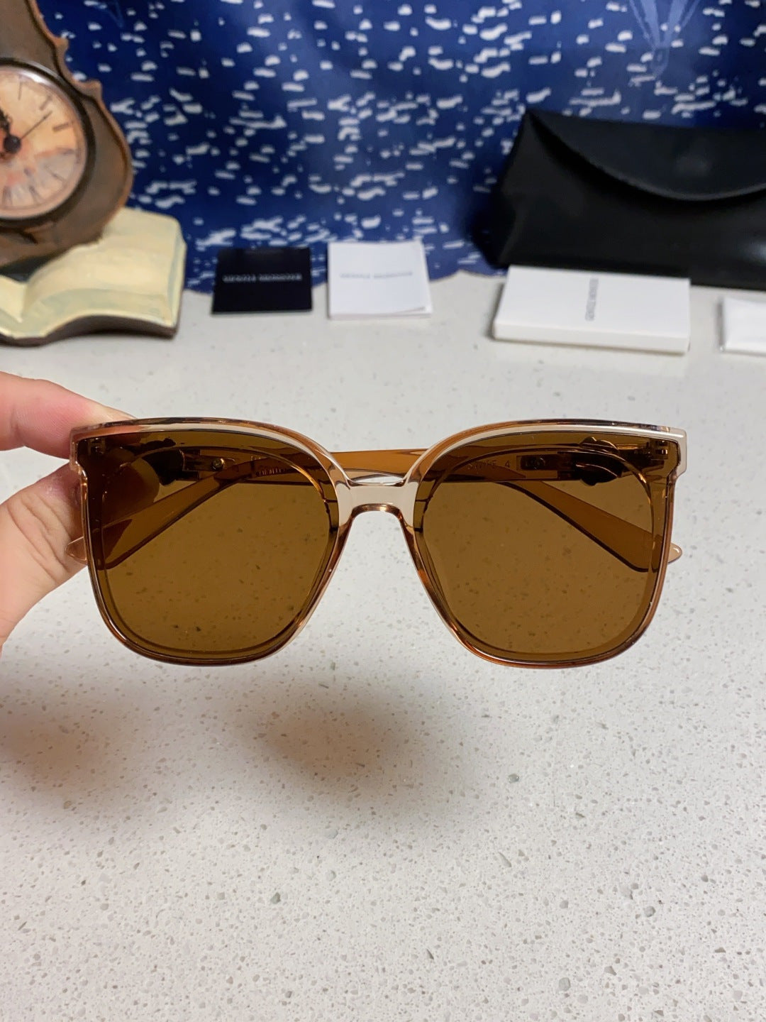 Gentle Monster SWIPE4 Square Brown Lens Sunglasses for Men & Women - detail image 4