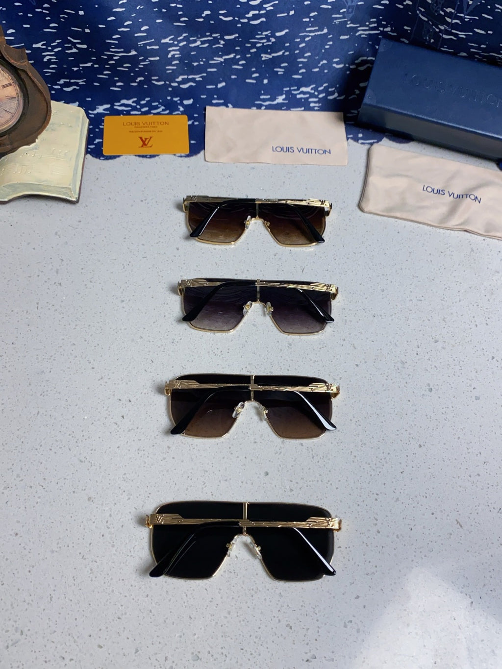 Louis Vuitton Square Gray Lens Sunglasses for Men & Women - detail image 11