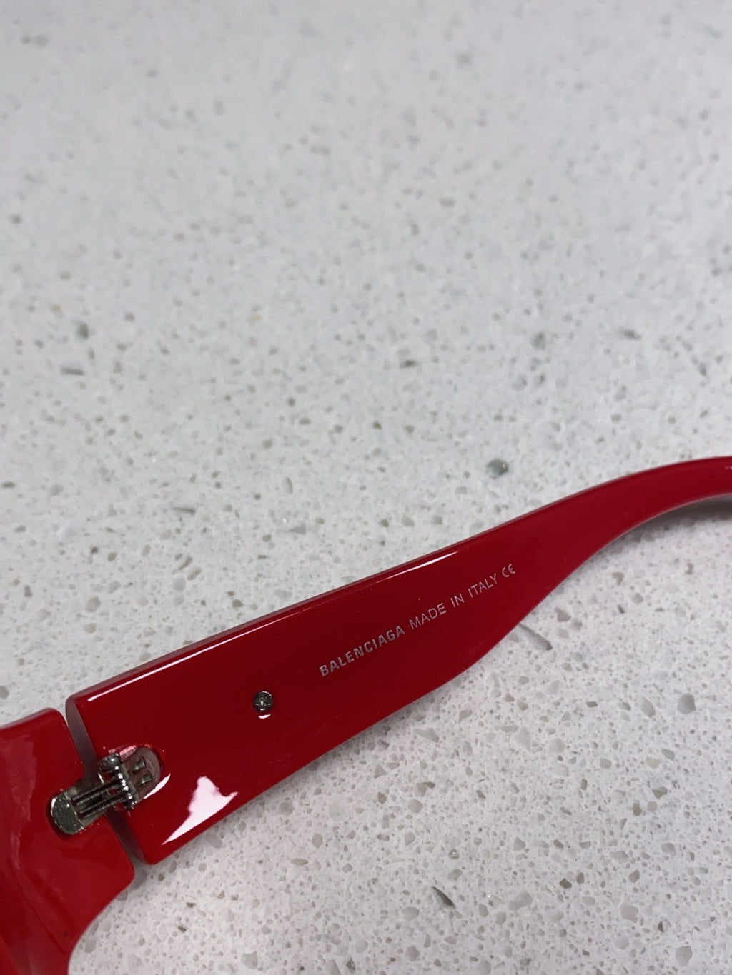 Balenciaga Oversized Red Lens Sunglasses for Women - 432530 - detail image 8