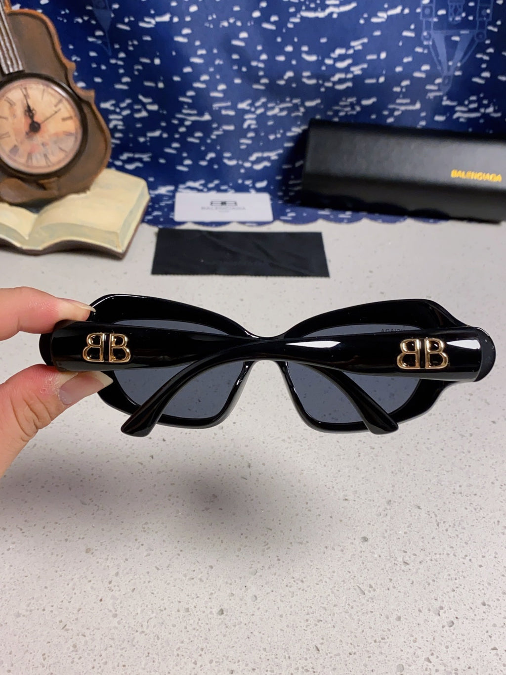 Balenciaga Oversized Brown Lens Sunglasses for Women - 358633 - detail image 6