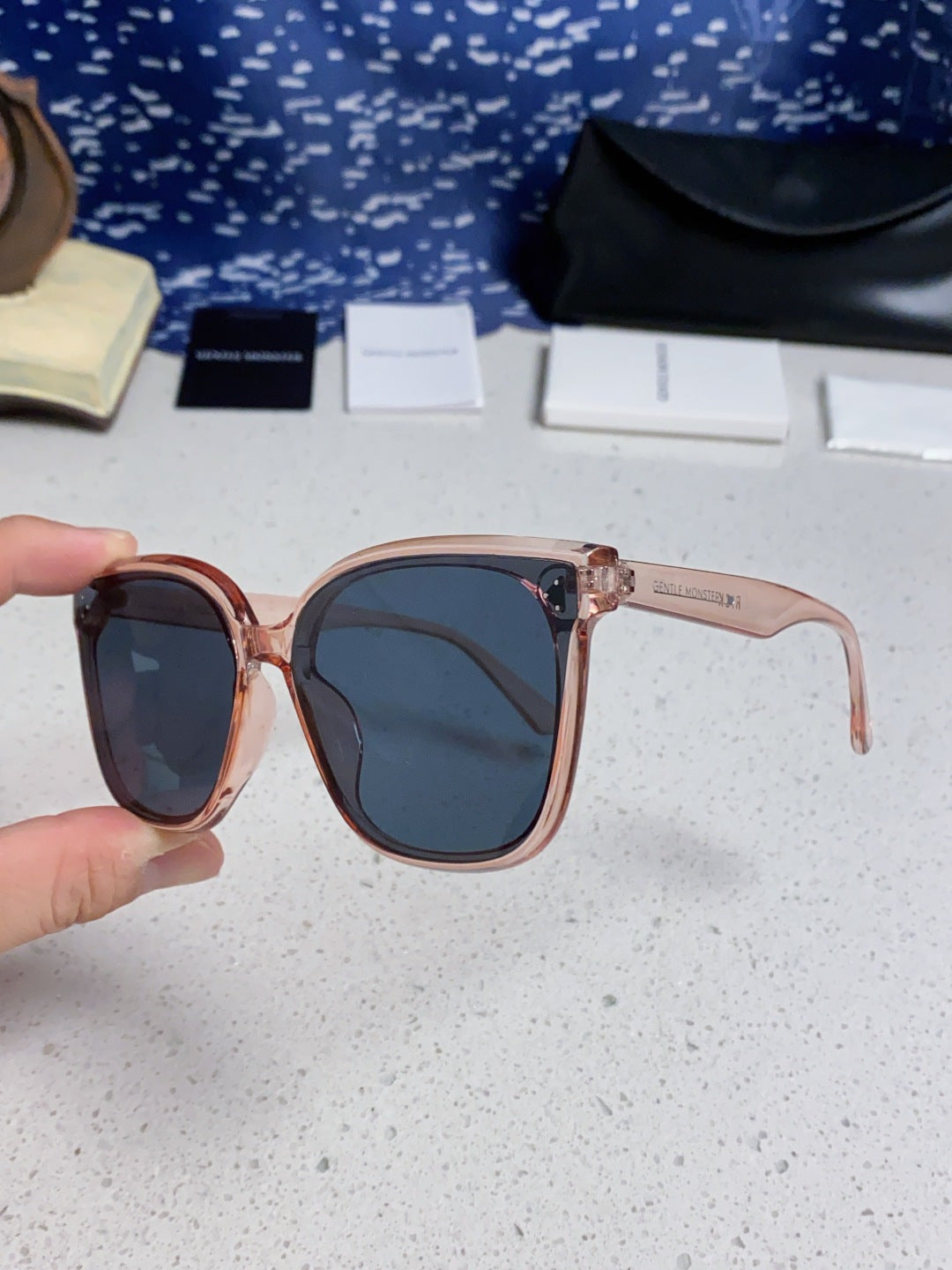 Gentle Monster RICK Polarized Oversized Black Lens Sunglasses for Men - 372608 - detail image 6