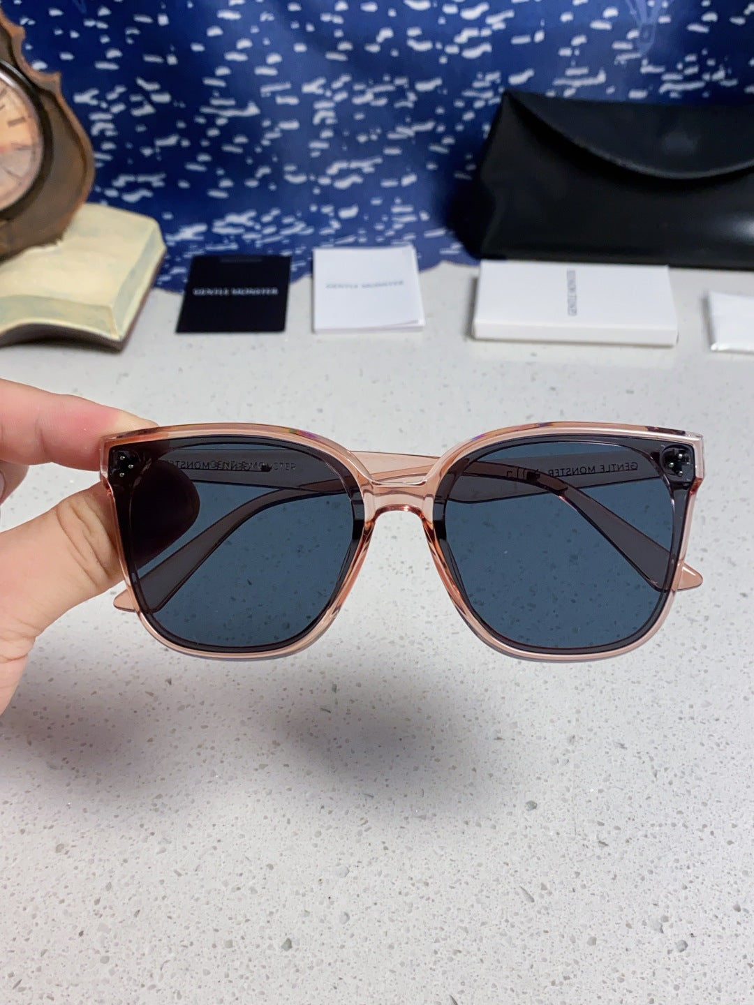 Gentle Monster RICK Polarized Oversized Black Lens Sunglasses for Men - 132654 - detail image 4