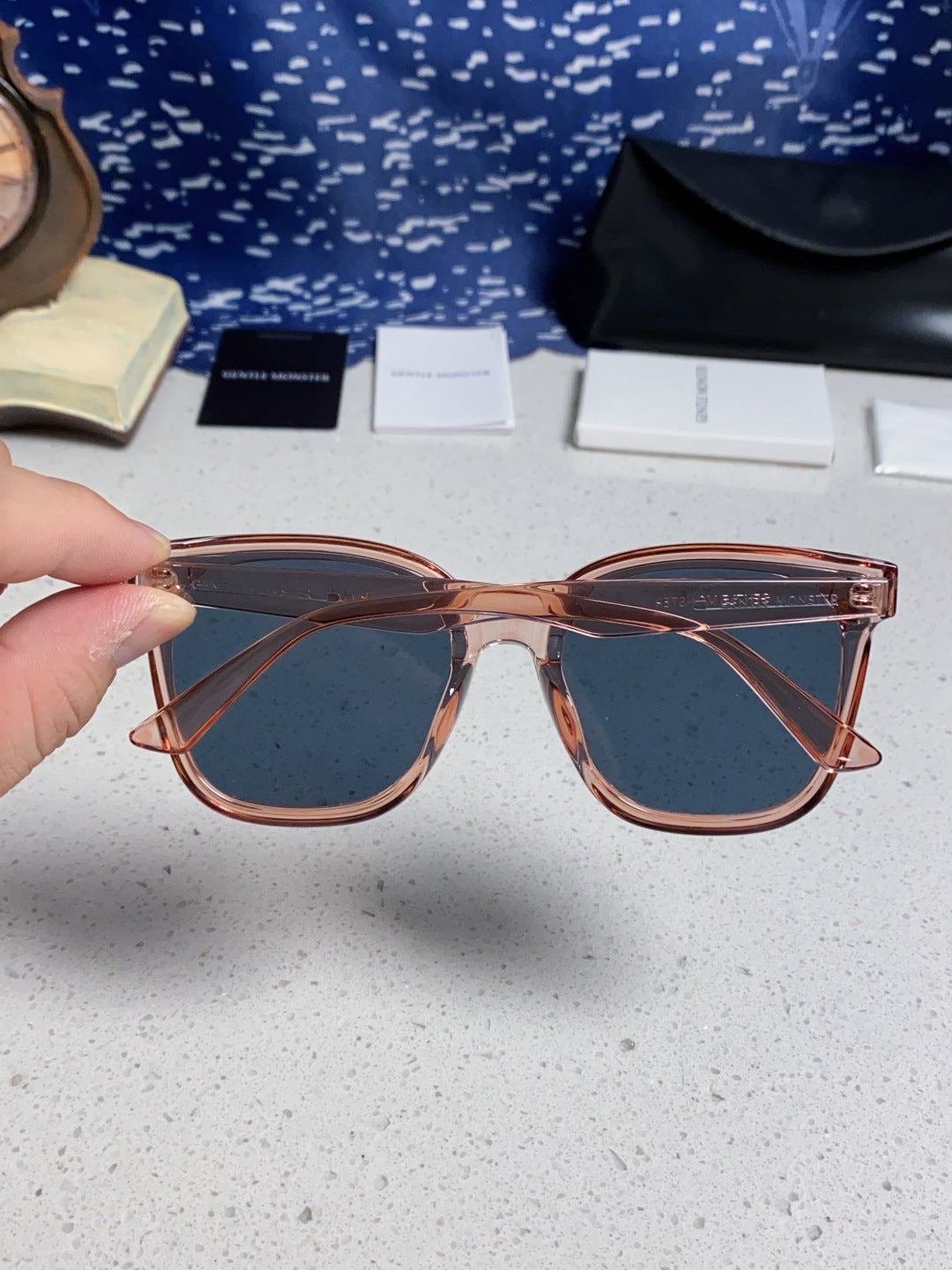Gentle Monster RICK Polarized Oversized Black Lens Sunglasses for Men - 372608 - detail image 5