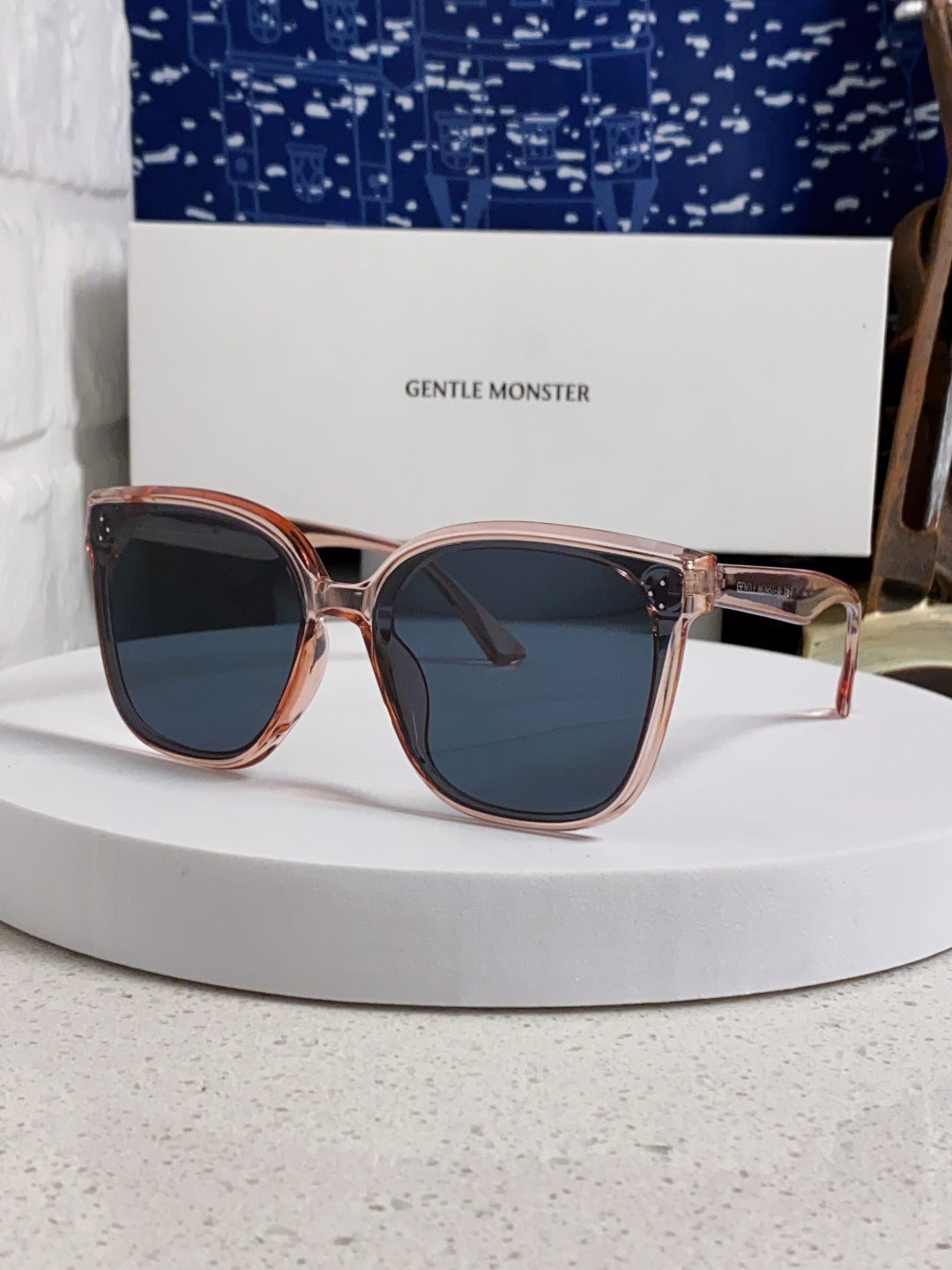 Gentle Monster RICK Polarized Oversized Black Lens Sunglasses for Men - 372608
