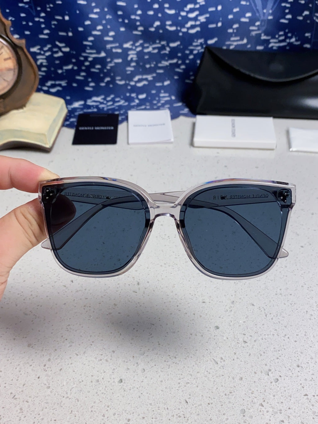 Gentle Monster RICK Polarized Oversized Black Lens Sunglasses for Men - 372609 - detail image 4