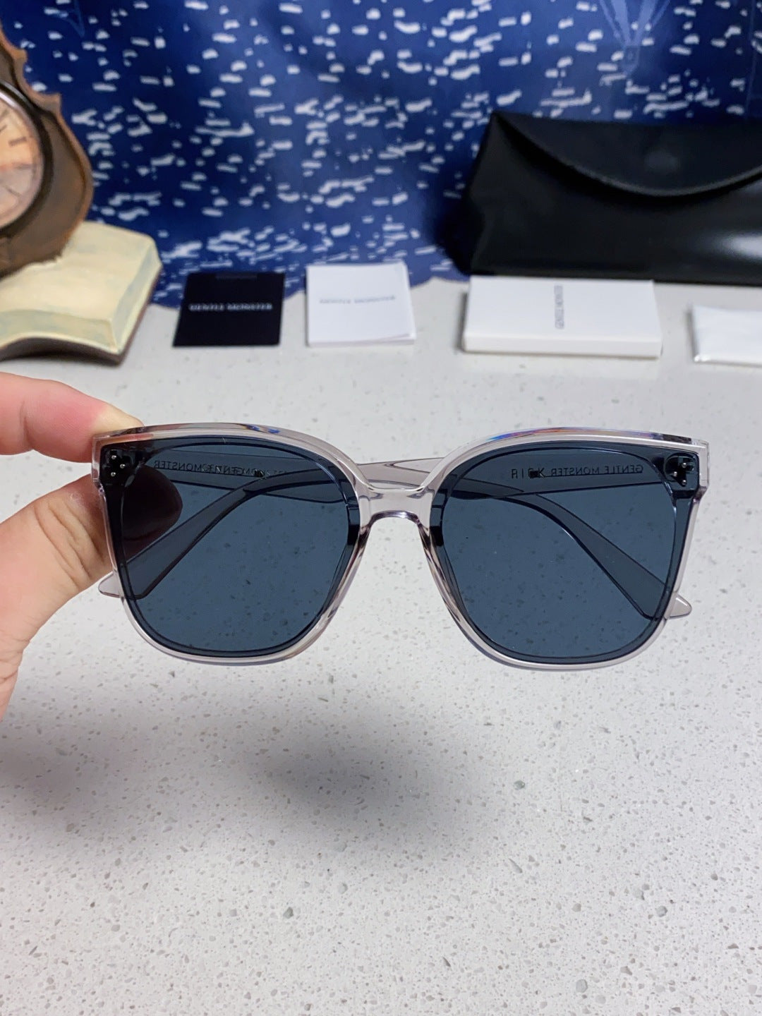 Gentle Monster RICK Polarized Oversized Black Lens Sunglasses for Men - 132655 - detail image 4