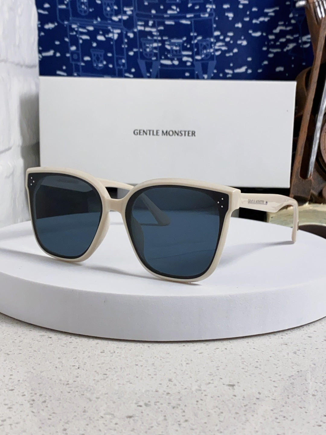 Gentle Monster RICK Polarized Oversized Black Lens Sunglasses for Men & Women