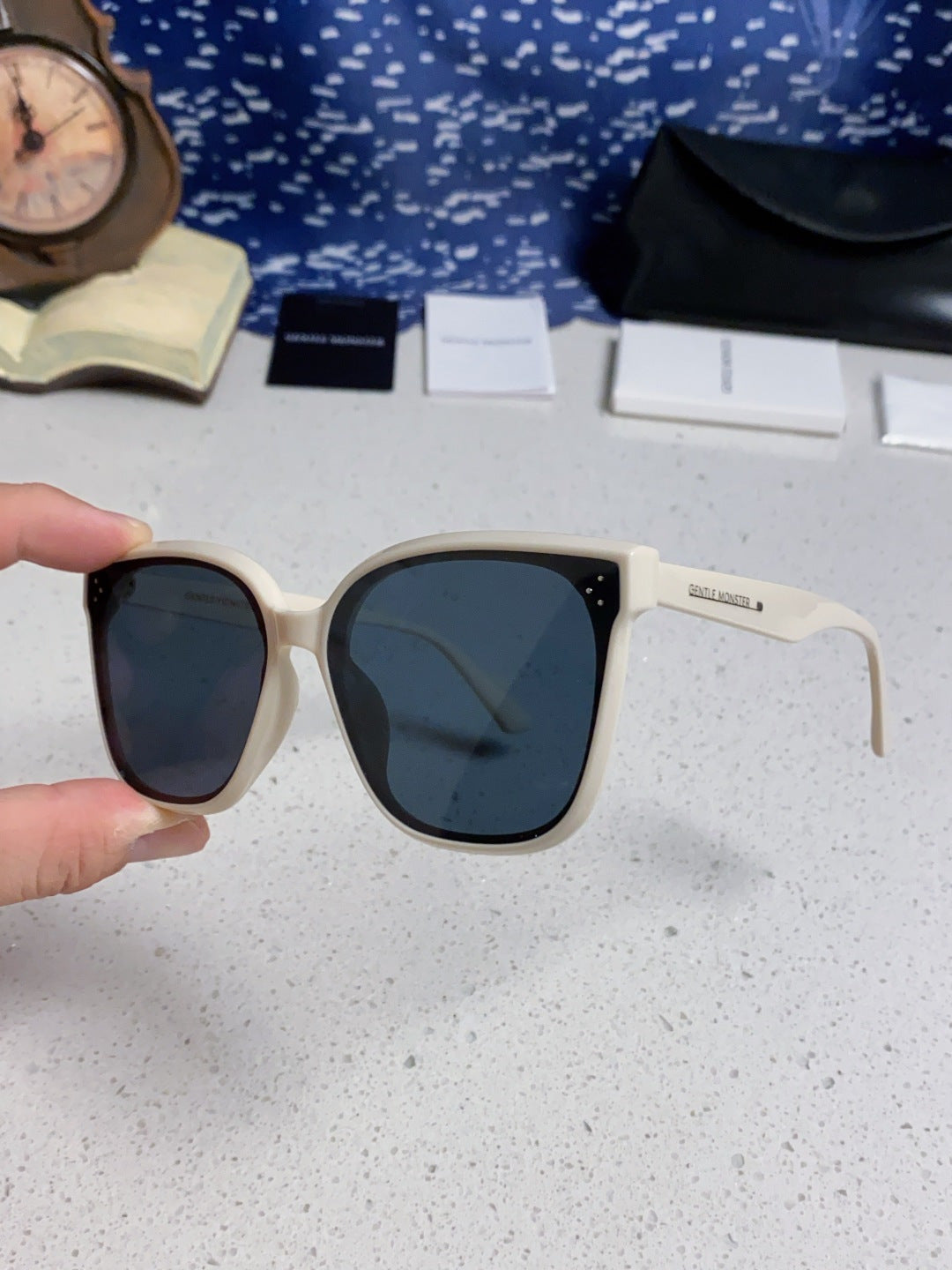 Gentle Monster RICK Polarized Oversized Black Lens Sunglasses for Men - 132657 - detail image 6