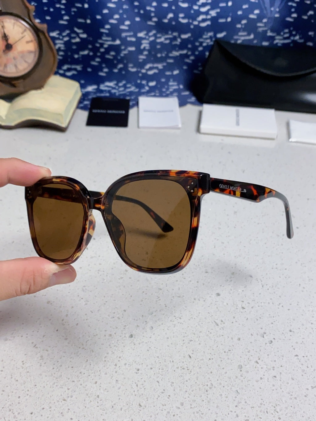 Gentle Monster RICK Polarized Oversized Brown Lens Sunglasses for Men & Women - detail image 6
