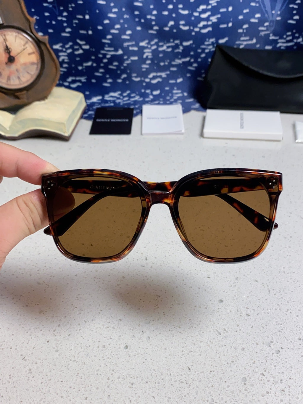 Gentle Monster RICK Polarized Oversized Brown Lens Sunglasses for Men & Women - detail image 4