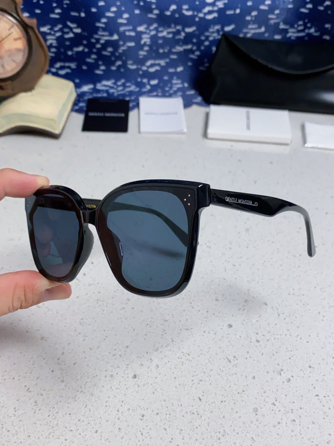 Gentle Monster RICK Polarized Oversized Blue Lens Sunglasses for Men - 132659 - detail image 6