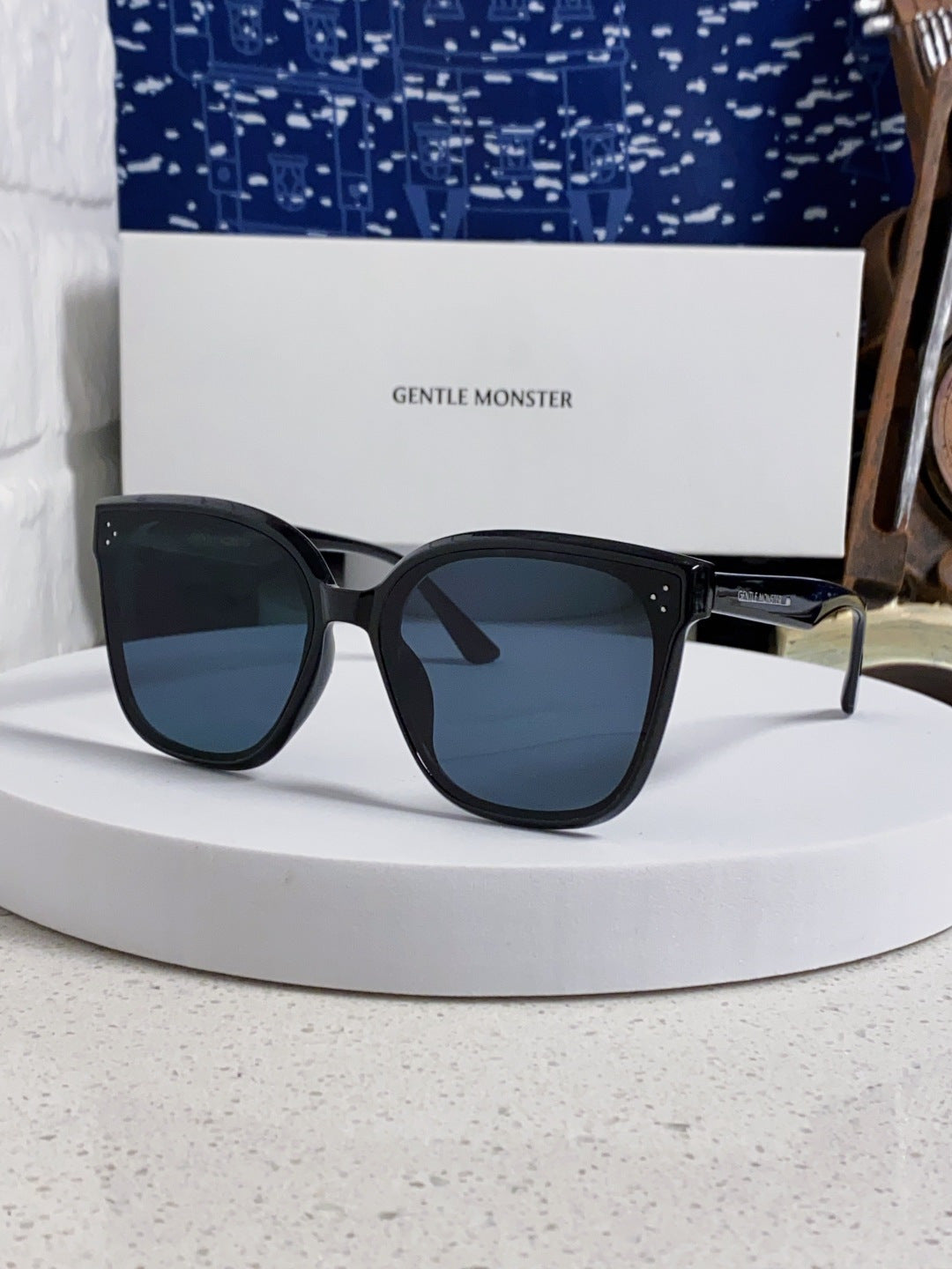 Gentle Monster RICK Polarized Oversized Blue Lens Sunglasses for Men & Women