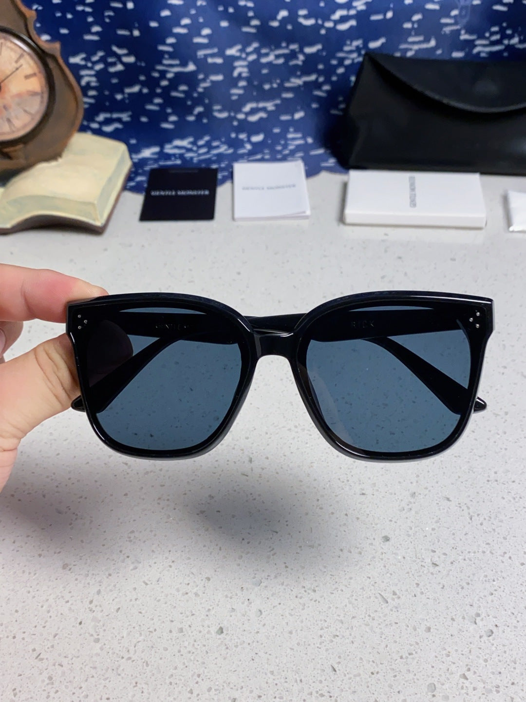 Gentle Monster RICK Polarized Oversized Blue Lens Sunglasses for Men - 132659 - detail image 4