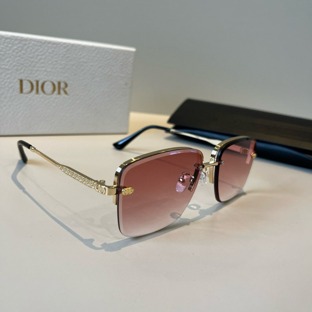 Dior Fashion Red Lens Sunglasses for Men & Women - 449144