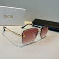 Dior Fashion Red Lens Sunglasses for Men & Women - 431886