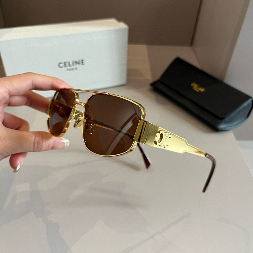 Celine Cat-Eye Brown Lens Sunglasses for Men & Women - 372013 - detail image 4