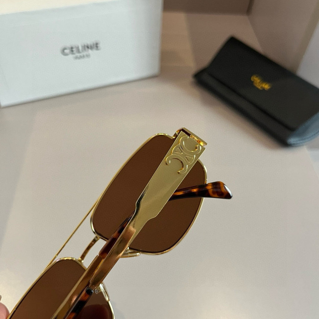 Celine Cat-Eye Brown Lens Sunglasses for Men & Women - 372013 - detail image 7