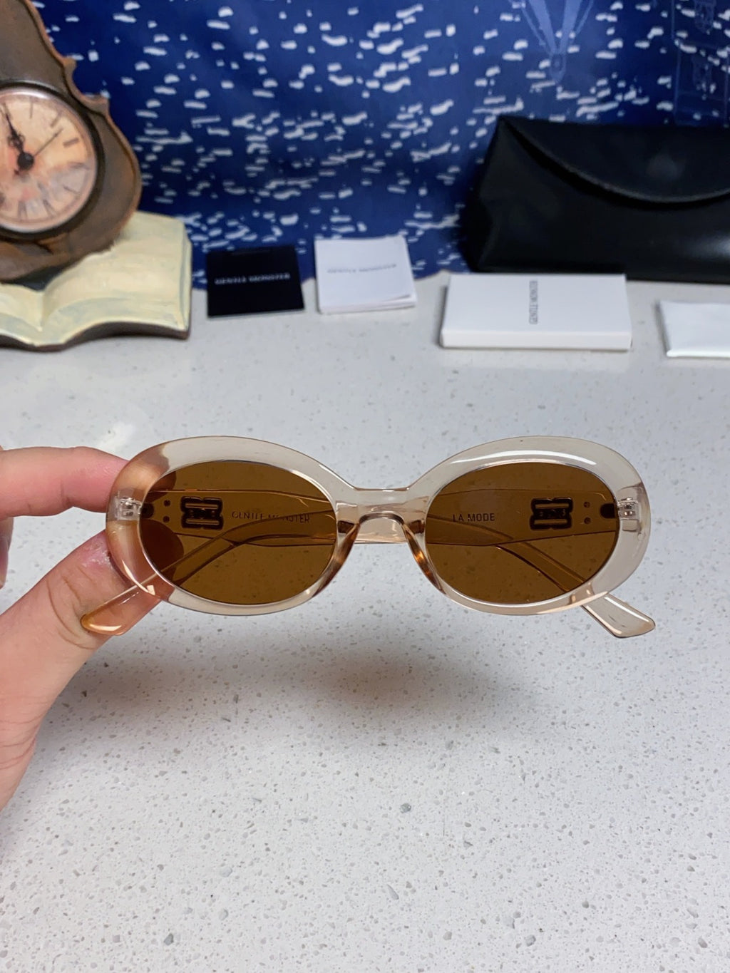 Gentle Monster Round Brown Lens Sunglasses for Men & Women - 399381 - detail image 4