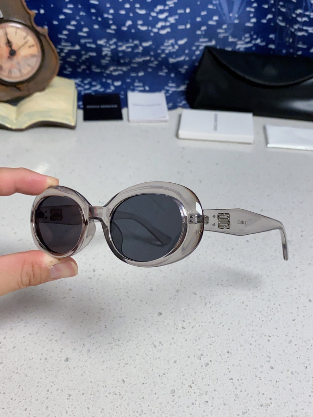Gentle Monster Round Silver Lens Sunglasses for Men & Women - 399382 - detail image 6