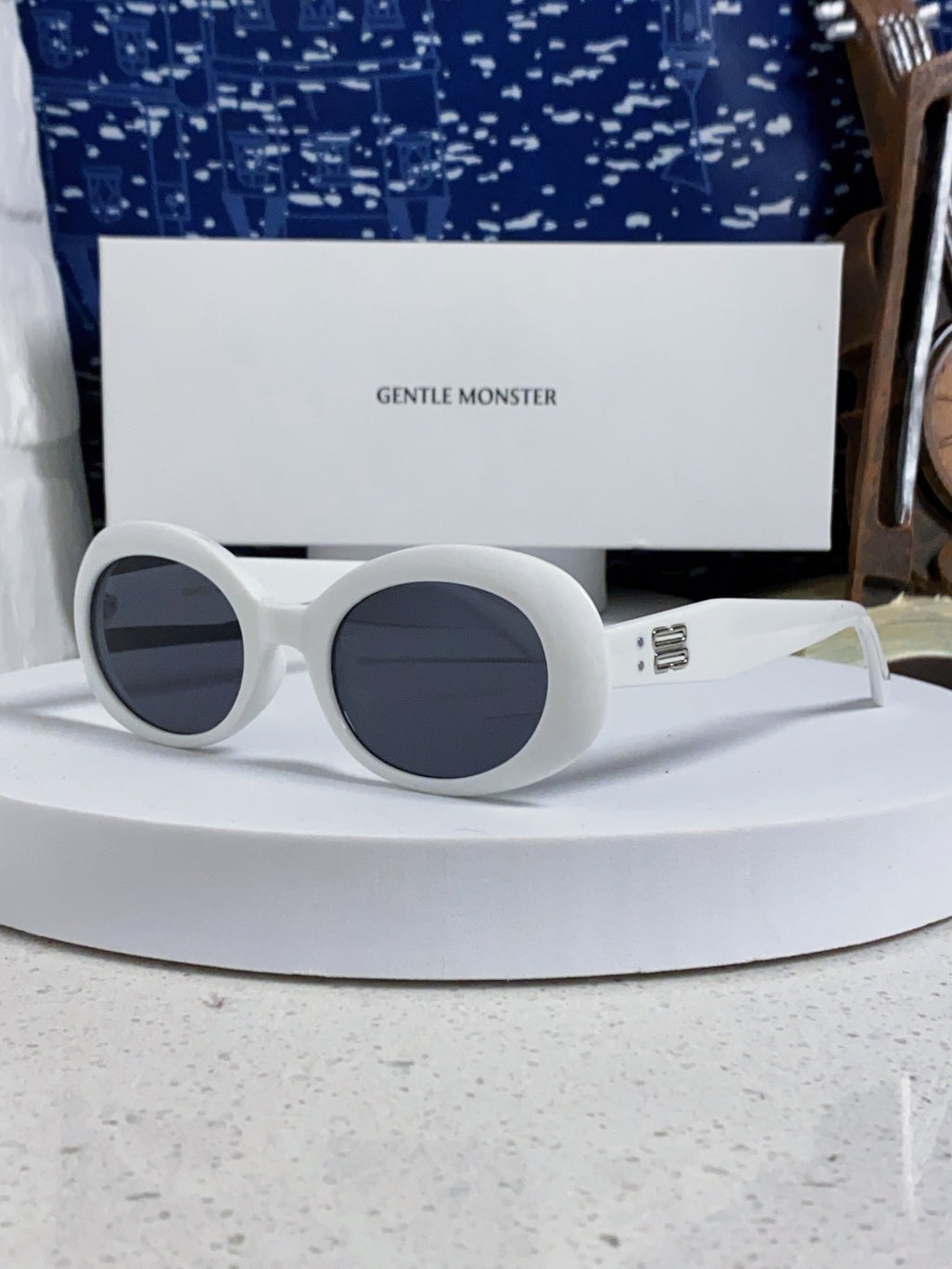 Gentle Monster Round Silver Lens Sunglasses for Men & Women