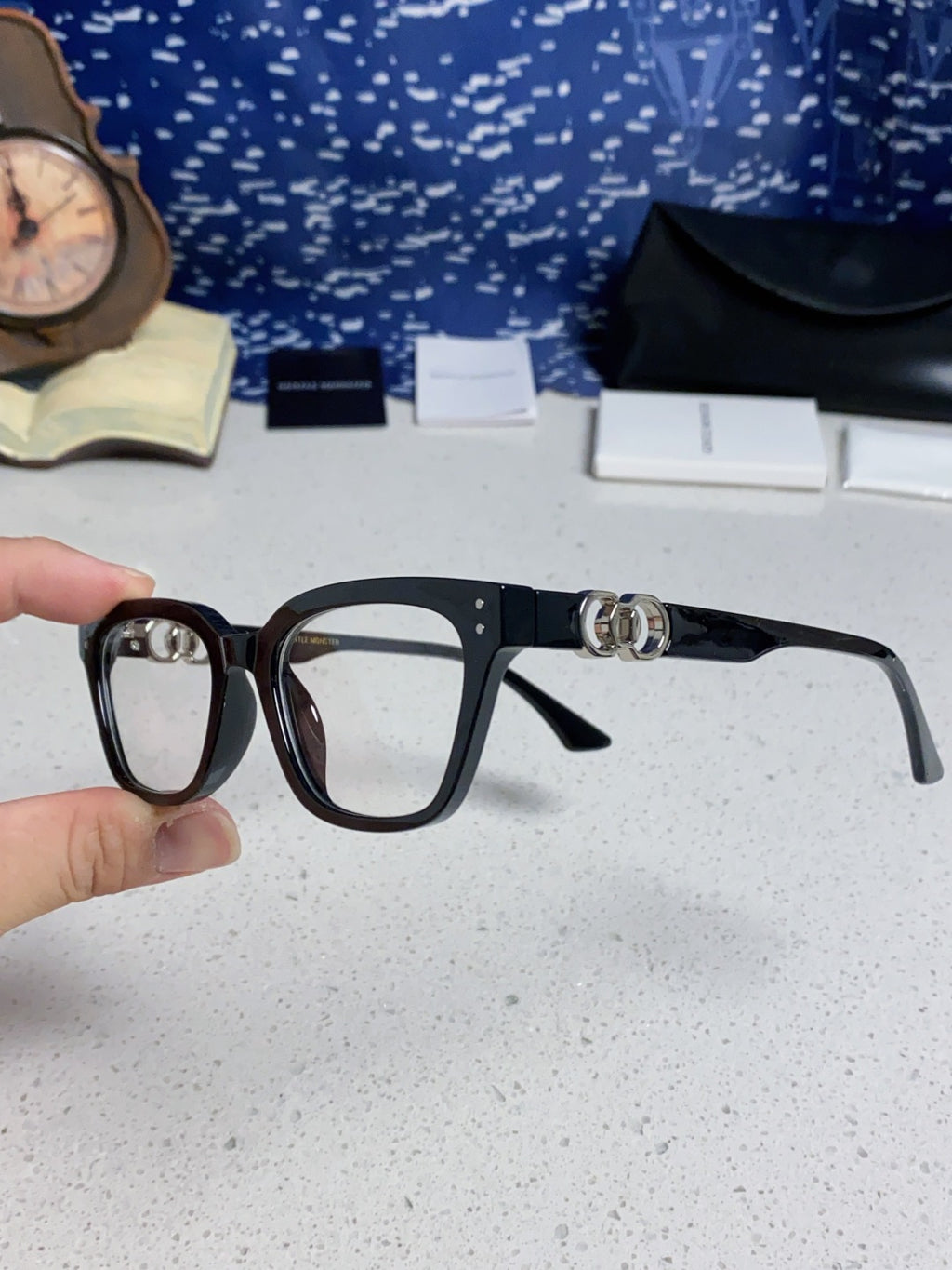 Gentle Monster XOXO Square Silver Lens Sunglasses for Men & Women - 867254 - detail image 6