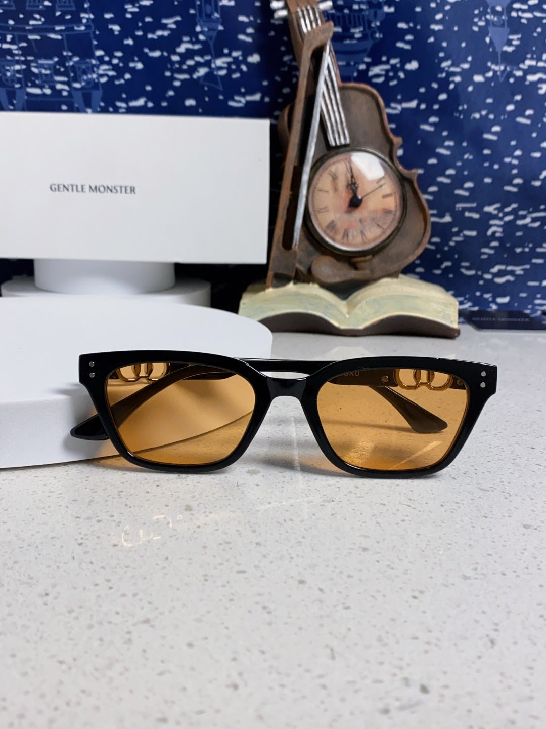 Gentle Monster XOXO Square Brown Lens Sunglasses for Men & Women - 158674 - detail image 9