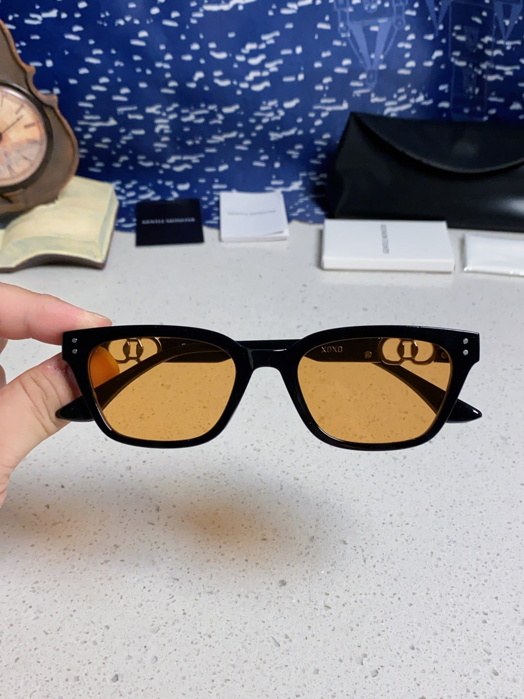 Gentle Monster XOXO Square Brown Lens Sunglasses for Men & Women - 867255 - detail image 4